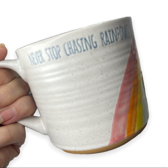 RAINBOW LOVE MUG Never Stop Chasing Rainbows Mug 16 oz Spectrum Designz 2020‎ - Picture 4 of 12